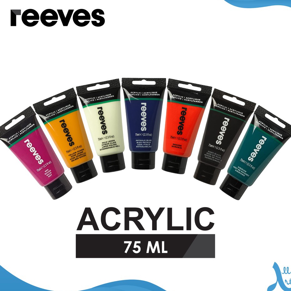 

FG2 Reeves Acrylic Artists 75ml Acrylic Color Paint Cat Akrilik