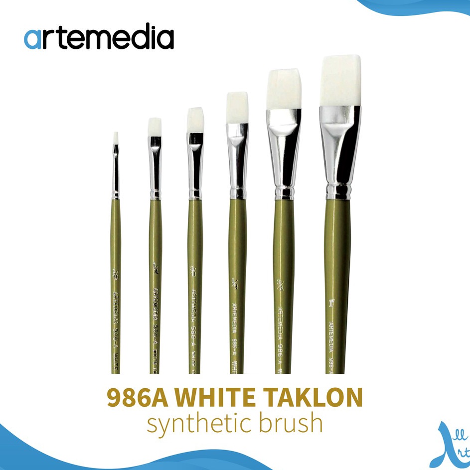 

KF7 Artemedia 986A One Stroke White Taklon Synthetic Brush