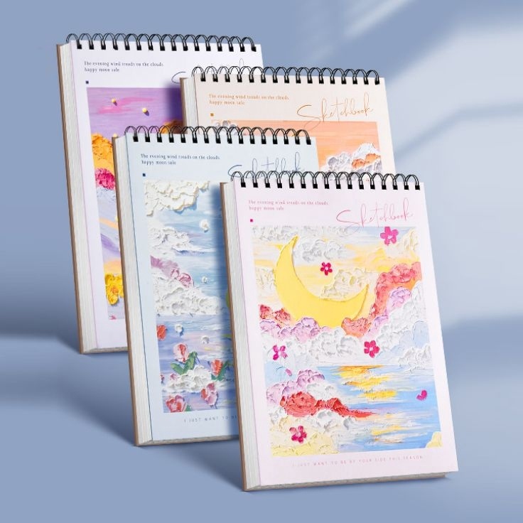 

Limit Sketchbook A4 Buku Gambar A4 Buku Sketsa Cover Gambar 3D Sketchbook Vertikal Jilid Spiral 45 Lembar 9 Halaman