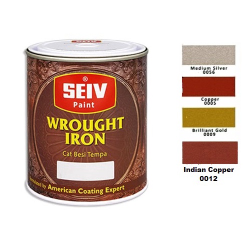 

HJ6 1kg SEIV WROUGHT IRON cat besi tempa warna TEMBAGA SIER GOLD