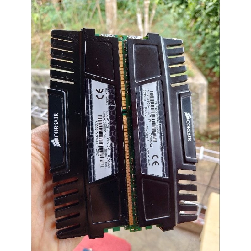 Ram gaming corsair 16gb ddr3 ✓ dual chanel 8GBx 2 keping