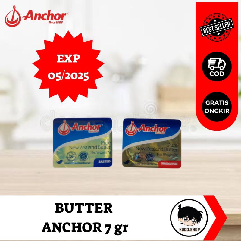 

ANCHOR MINIDISH SALTED/UNSALTED butter ECER (Satuan) 7g Untuk Lemak Tambahan MPASI Bayi