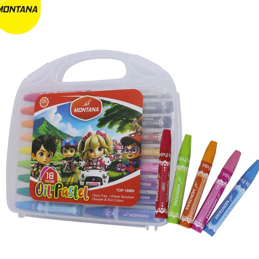 

Kilat Montana Oil Pastel Krayon Minyak Montana 18 Warna TOP18 MN 18 Color