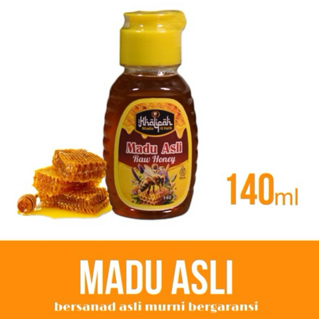 

Madu Khalifah Alfatih - Madu Asli (Raw Honey) 140ml - Madu Asli Murni 100% - Honey