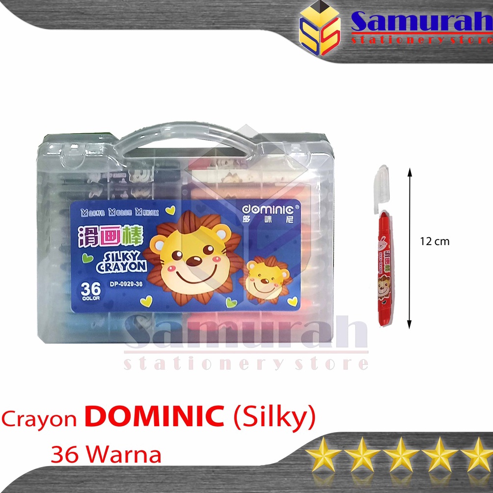 

ART K2U4 Crayon Putar Silky Dominic isi 36 Warna Hard Case Krayon Minyak Motif 36 Batang Oil Pastel Fancy Twister 36 Colors For Drawing Water Resistant
