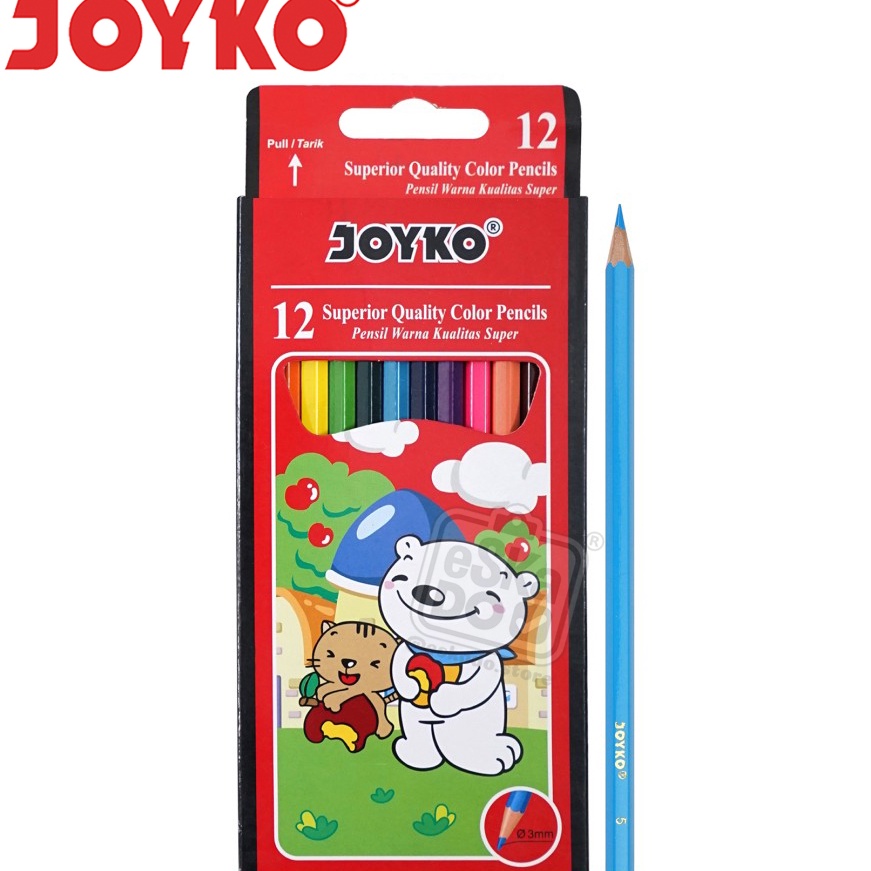 

KP8 Pensil Warna Joyko 12 Warna Color Pencil Joyko 12PB