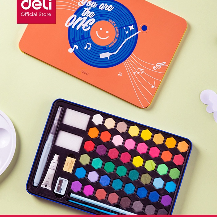 

Hemat Deli Solid Watercolor Paint Set Cat Air Padat Warna Terang Dengan Kuas Air Otomatis 73936X