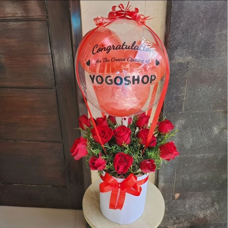 Hot air baloon bouquet / bunga balon / buket balon / baloon / bouquet balon / hadih grand opening / 