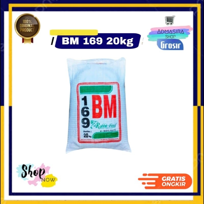 Pakan Kelinci BM 169 20KG 1 Karung Sak Makanan Kelinci 20 kg