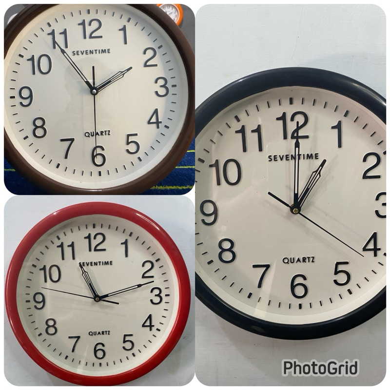 JAM DINDING ANGKA TIMBUL 32CM ANALOG JAM ELEGAN MEWAH 32CM BESAR