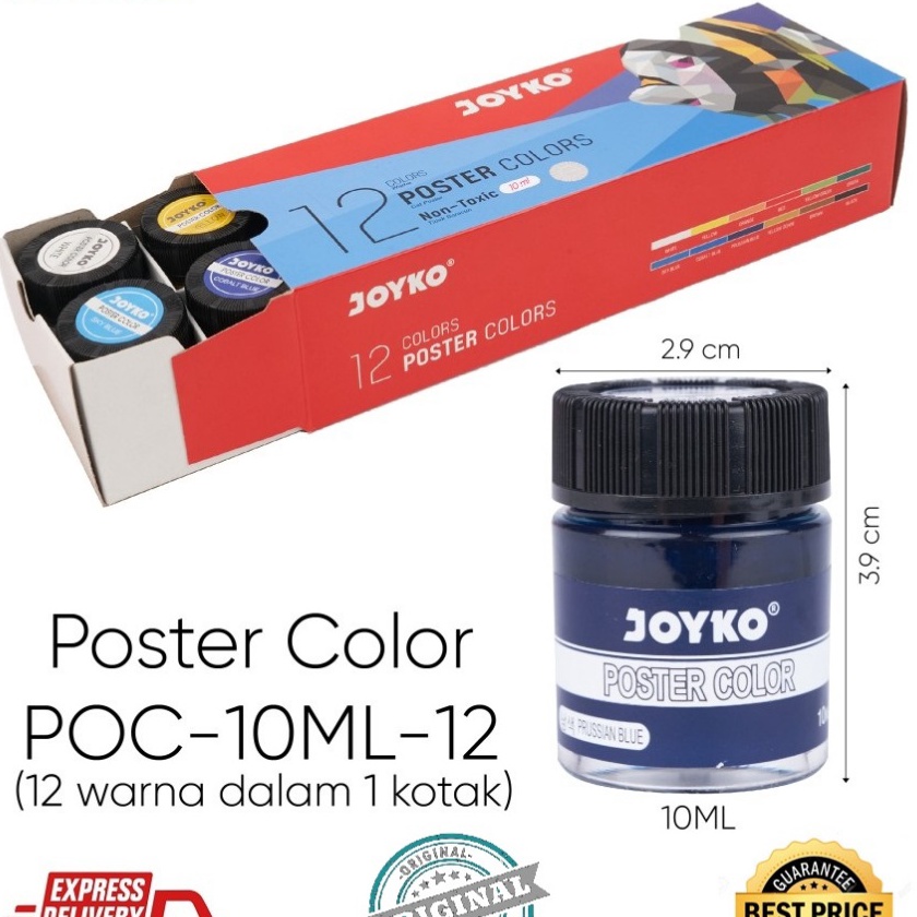 

Eksklusif CAT POSTER COLOR JOYKO POC 12 WARNA POC1ML12