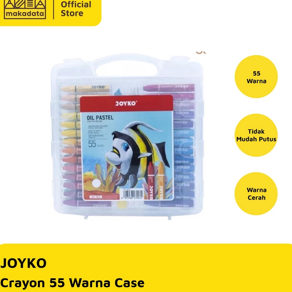 

CRAYON OIL PASTELJOYKO ISI 55 WARNA MURAH ART R3G3