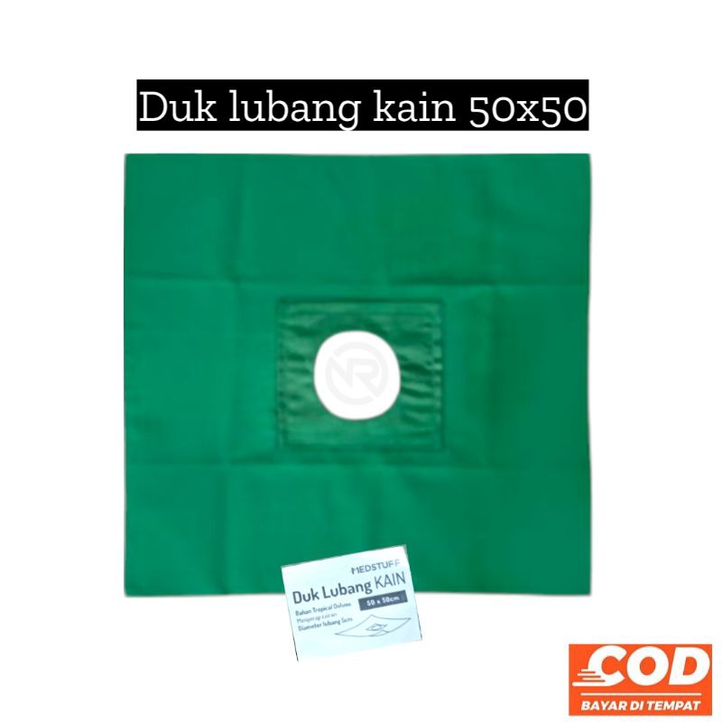 Duk lubang kain 50x50/Duk kain operasi atau sunat