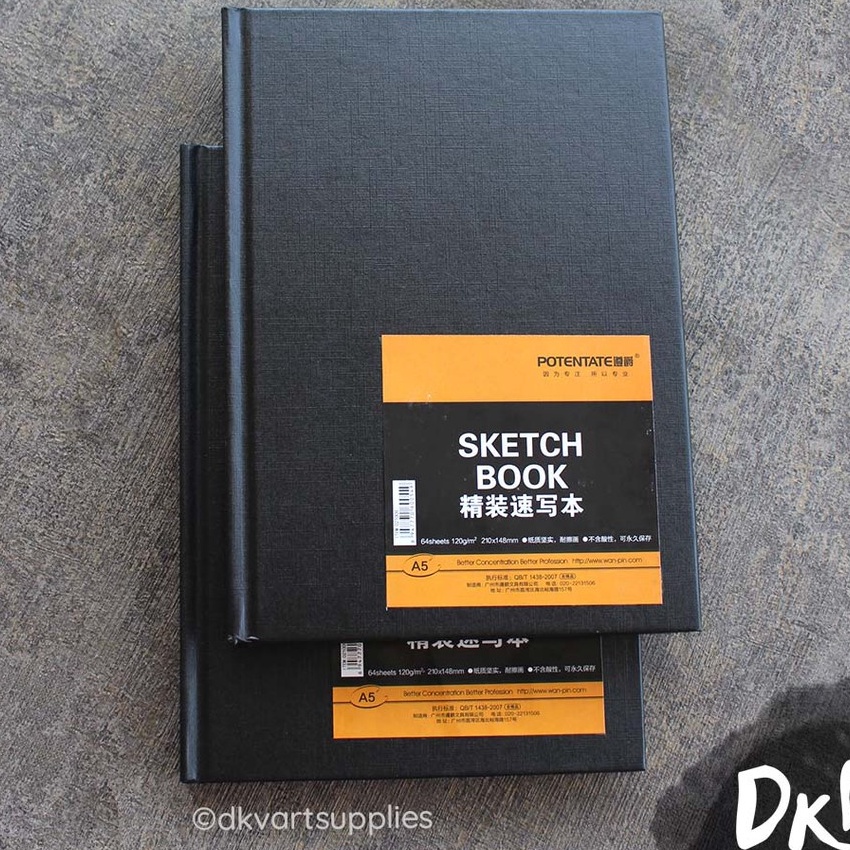 

Ekstra POTENTATE Sketchbook A5 12gsm 1gsm Hard Cover