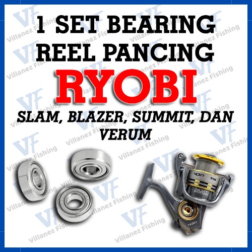 BEARING REEL SET RYOBI BLAZER, SUMMIT, DAN VERUM MINI BEARING PANCING SPARE PART KEREKAN LAKER BANTA