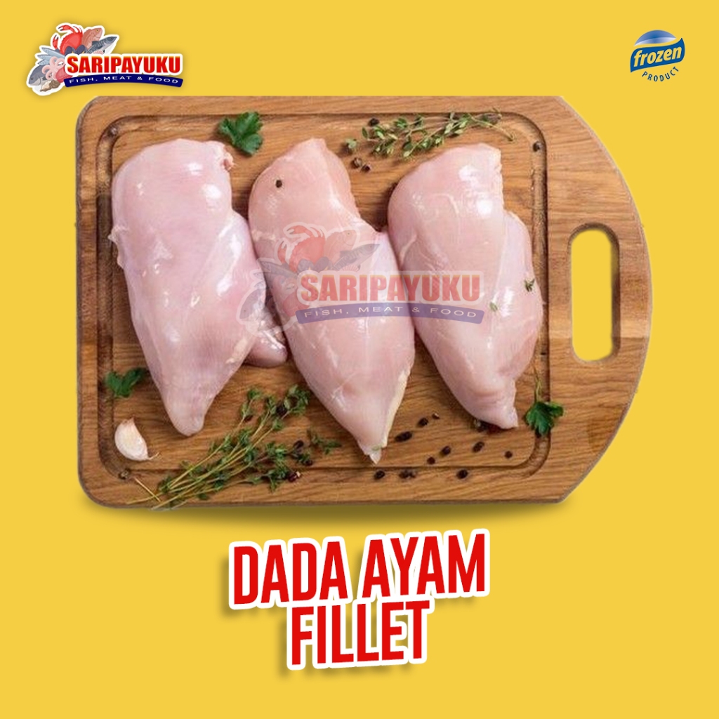 

Dada Ayam Fillet Tanpa Kulit Tanpa Tulang Boneless Chicken Breast