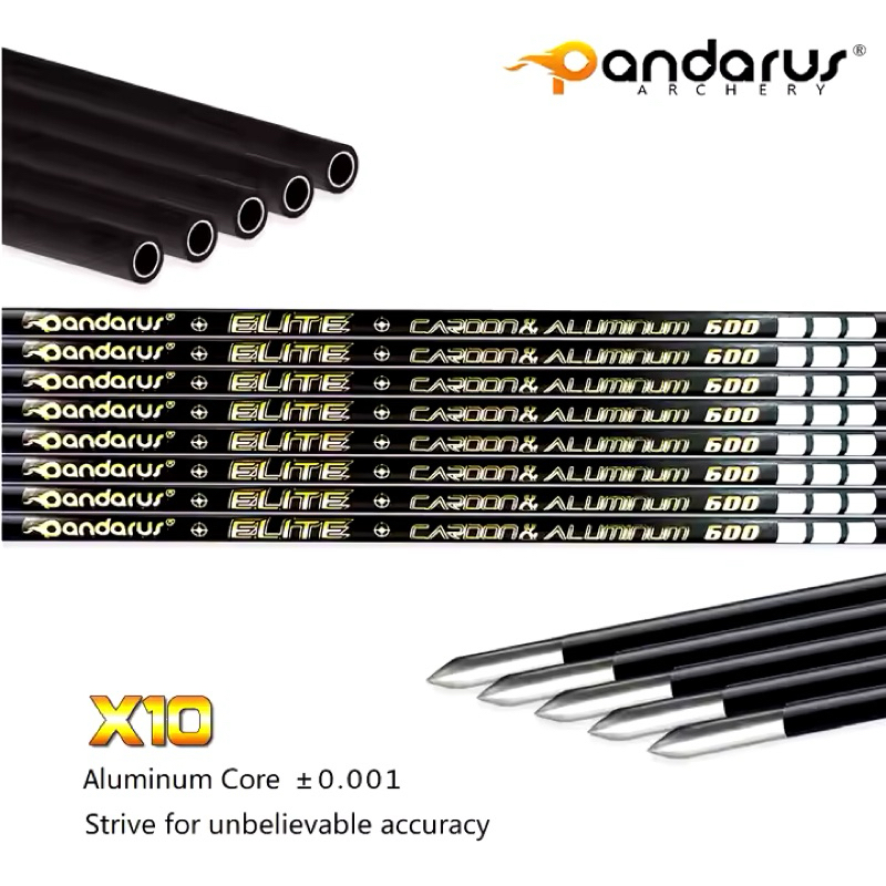 ARROW ALLOY CARBON HYBRID ID 3.2mm - PANDARUS ELITE X10