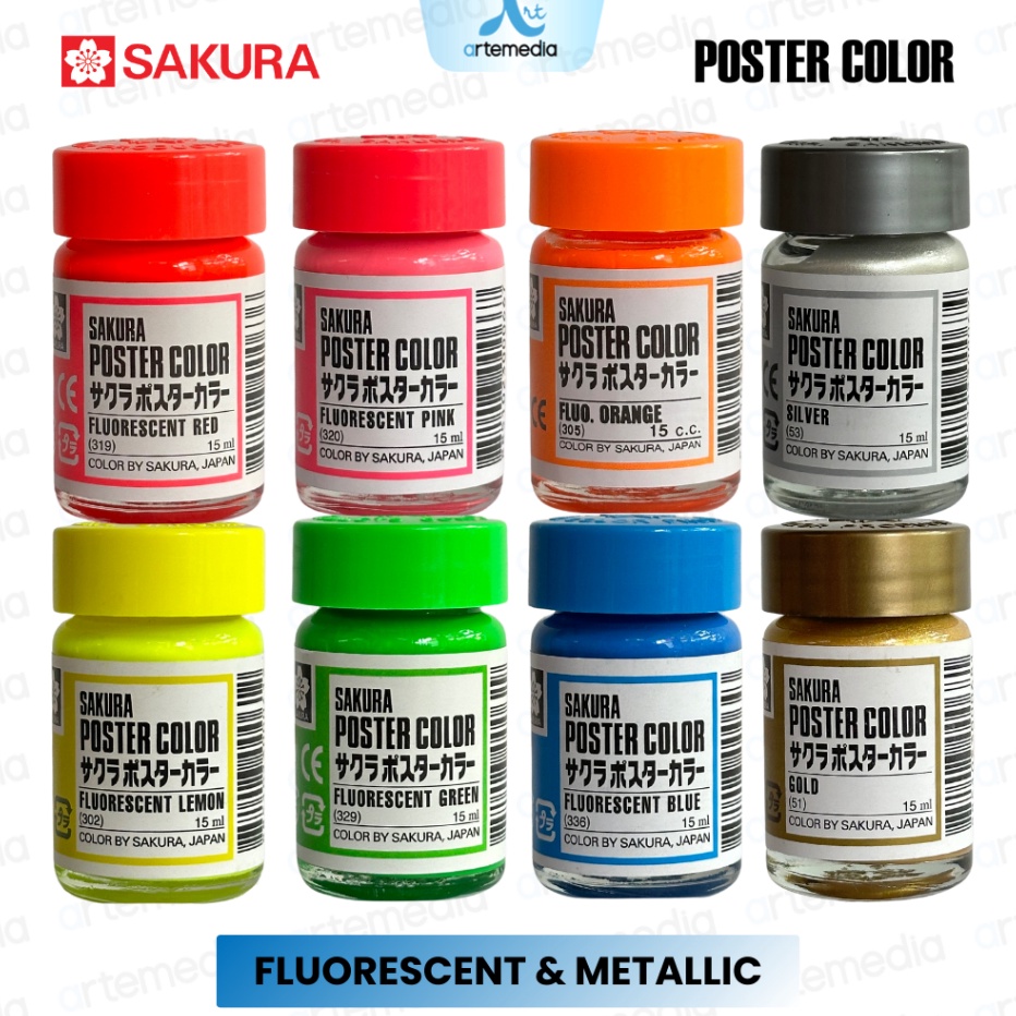 

KI3 Sakura Poster Color 15 ml Metallic Fluorescent