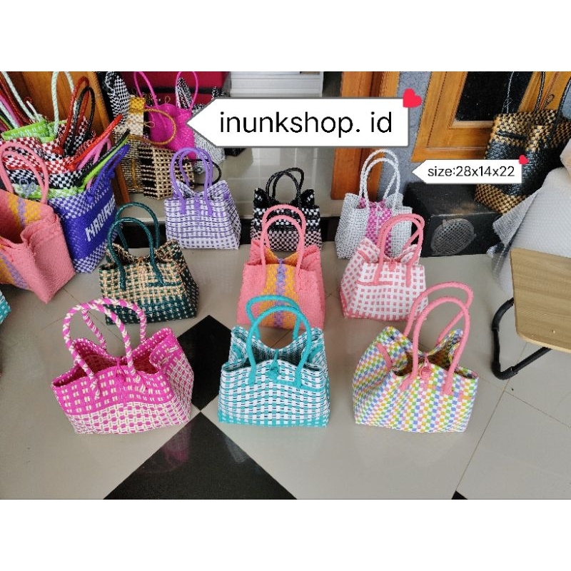 Tas jali anyaman/tote jali premium/Tas belanja murah/Tas wanita bahan jali