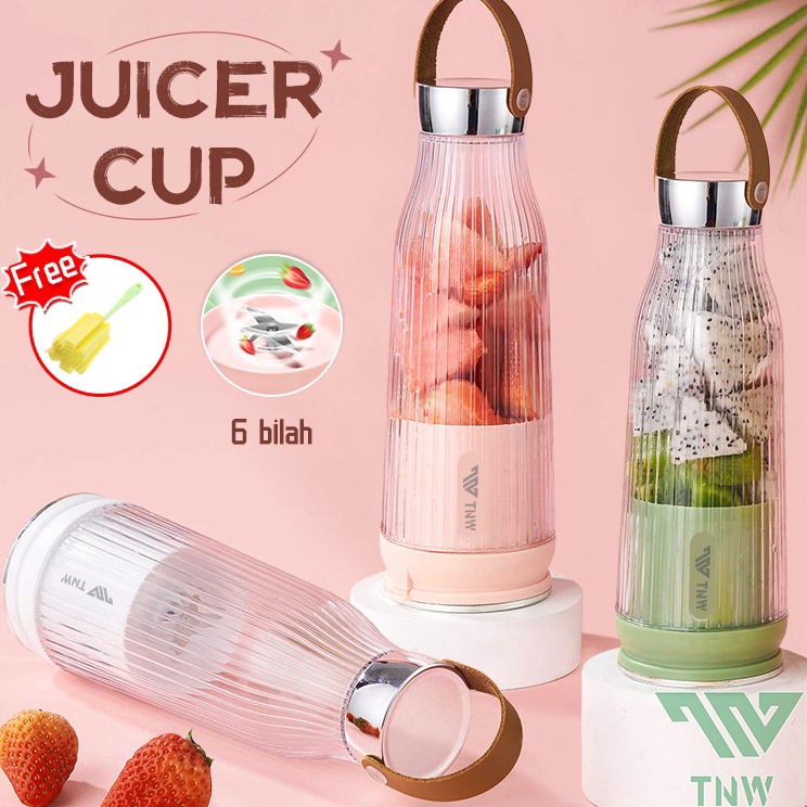 Banyak dicari TNW Juice Blender Portable 6 Juicer Botol Blender Kapsul Murah Blender Jus Buah Milksh