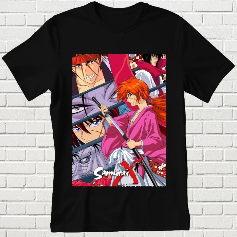 BAJU KAOS DEWASA SAMURAI X KENSHIN HIMURA || BAJU KAOS || KAOS || KAOS DISTRO