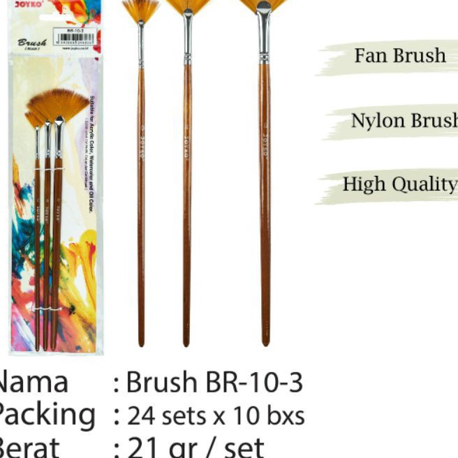 

Bonuskan Joyko Brush No3 Kuas Lukis Cat Air Cat Acrylic BR1