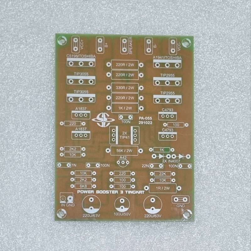 PCB Driver MCRD V2 Mono Fiber FR4 2500W
