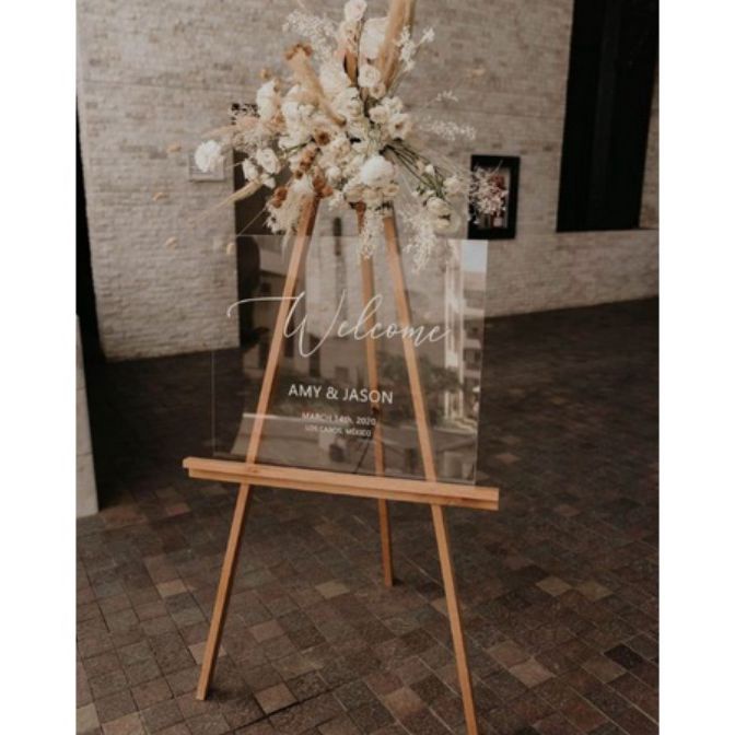 

berkualitas Wooden Easel 12cm Standing Poto Kayu Tripod