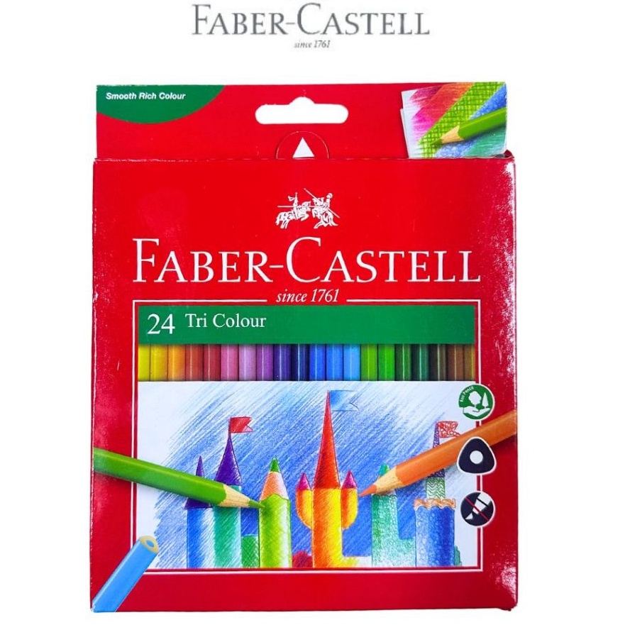 

KI3 FaberCastell Pensil Warna Anak Tri Colour