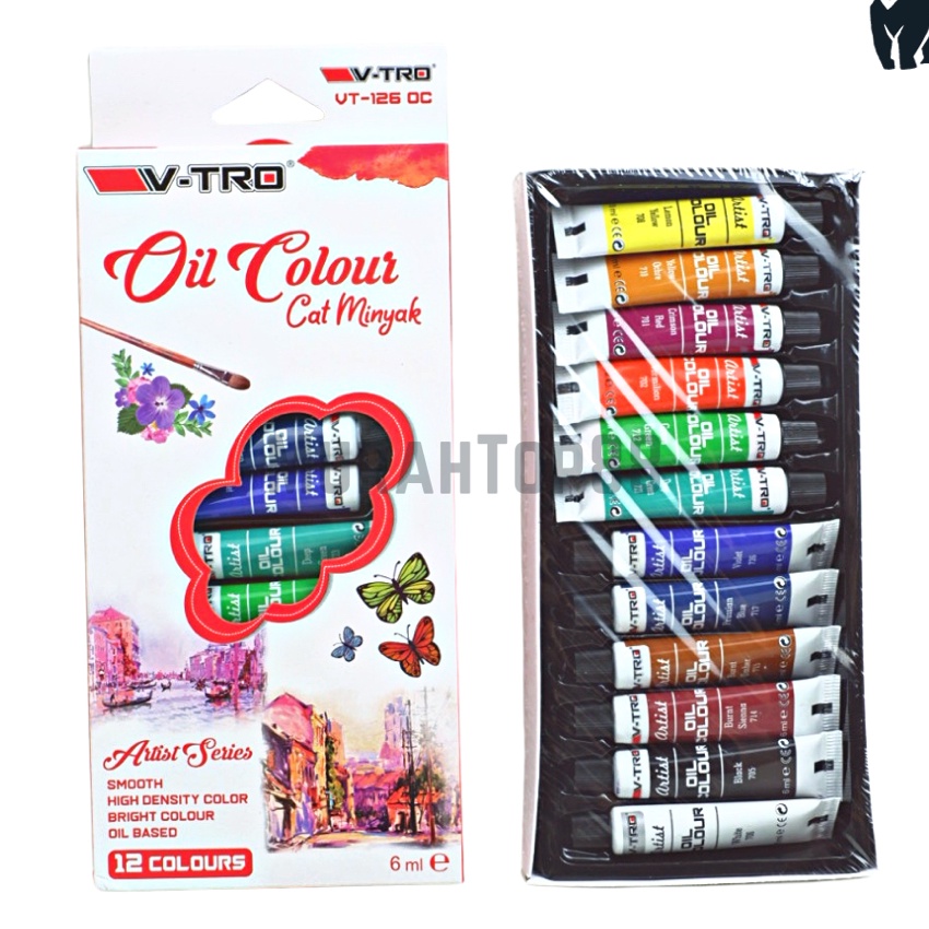 

Terbatas Cat Minyak Oil Colour Vtro 12 Warna Oil Color Painting Set Cat Minyak untuk Melukis Vitro Vtro