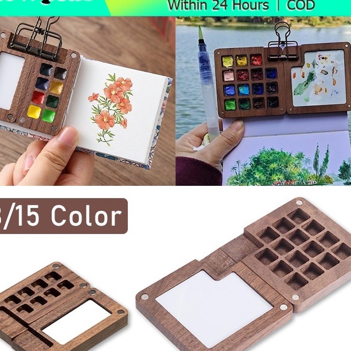 

Istimewa M Palette Wooden Magnetic Color Palette Disk Magnetic Wooden Magnetic Wooden Palette For Watercolor Palette Palete Kayu M Watercolor
