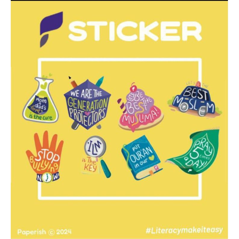 

Paperish Sticker Collection - Spread Positivity with Every Sticker!