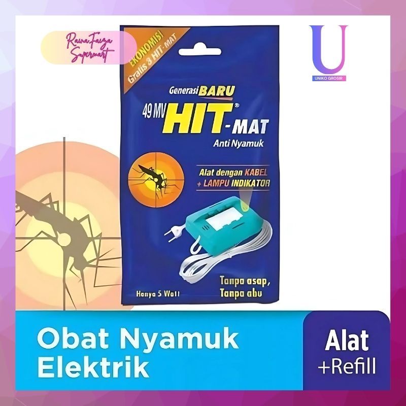 Hit Mat Alat & Refill Anti Nyamuk Listrik / Obat Nyamuk Elektrik
