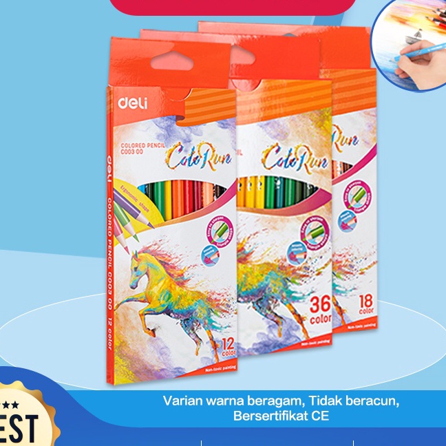 

Sale Deli Pensil Warna 12182436 warna menghasilkan warna warni yang halus tidak be EC33