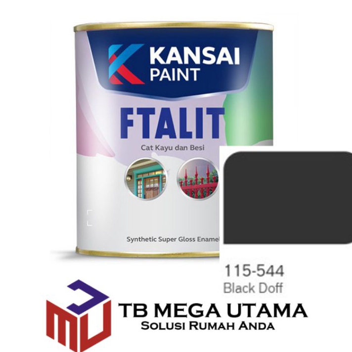 

Boom Cat Ftalit 544 Black Doff 1 kg Kansai Paint Cat Kayu dan Besi