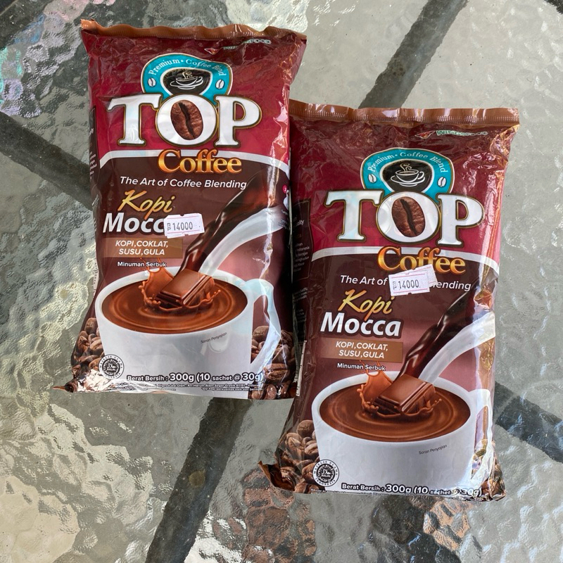 

Top Coffe Kopi Mocca Kemasan 300 gram isi 10 Sachet Murah & Hemat