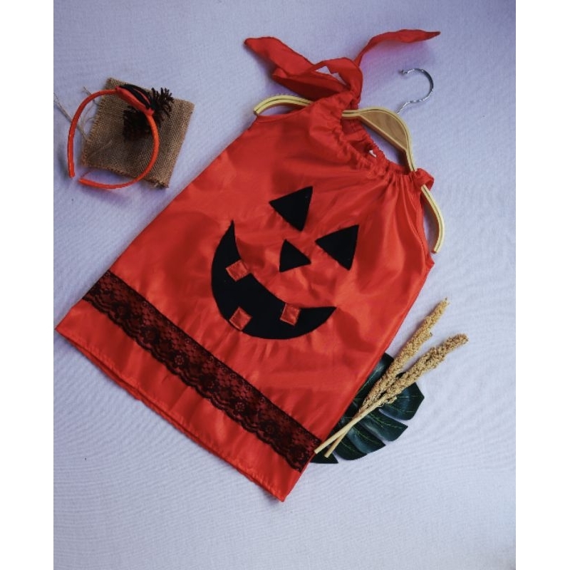 Kostum Halloween Anak Pumpkin / Pumpkin Costume/ Halloween Costume