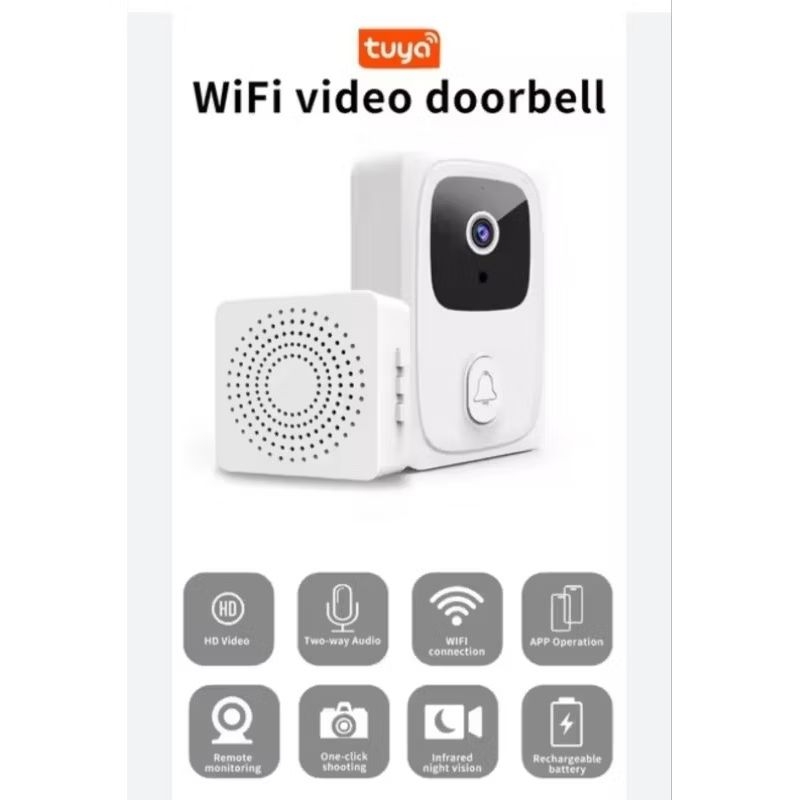 Tuya Smart Doorbell Mini with Appl. Tuya / Doorbell with Camera wireless Doorbell Camera Visual / Do