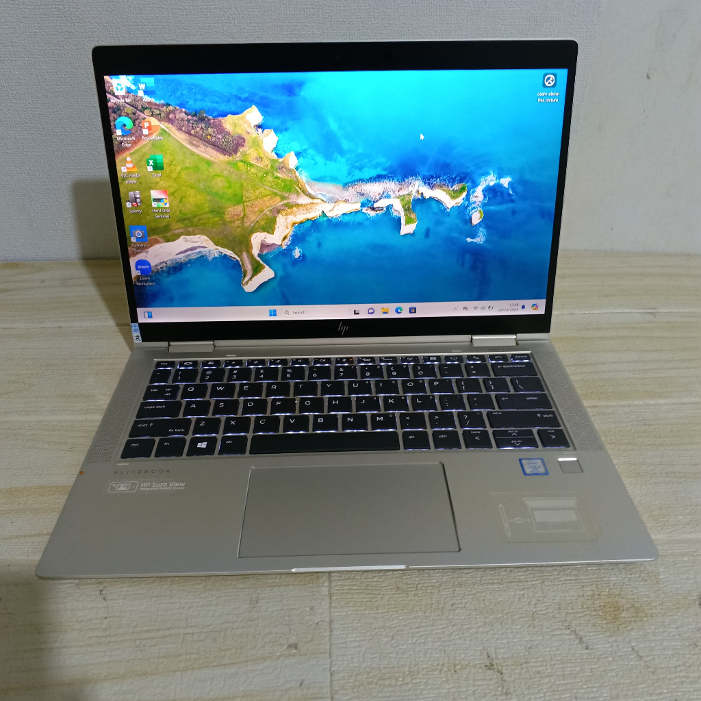 HP Elitebook X360-1030-G4/i5-8350U/RAM 16GB/SSD 256GB/13,3"in FHD/Touchscreen 360/Win 11/SECOND