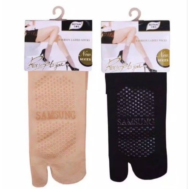 Kaos Kaki Jempol Muslimah Samsung Anti Slip Wanita / Kaus Kaki Anti Selip Premium Kaos