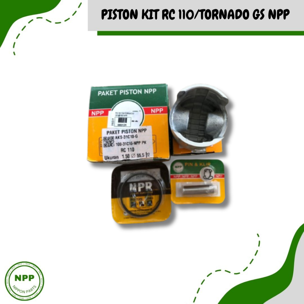 NPP Piston Kit RC110/Tornado GS || Piston Set Seker Kit Rc 110/Tornado GS
