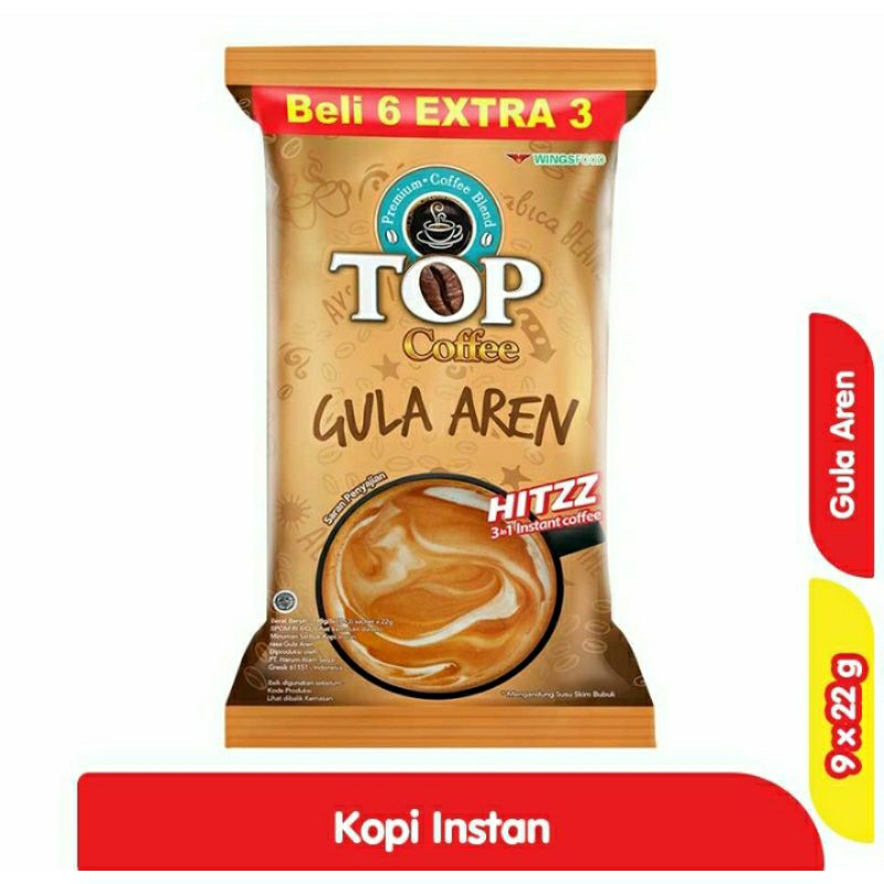

TOP Coffee Instant Gula Aren 9 x 22 g