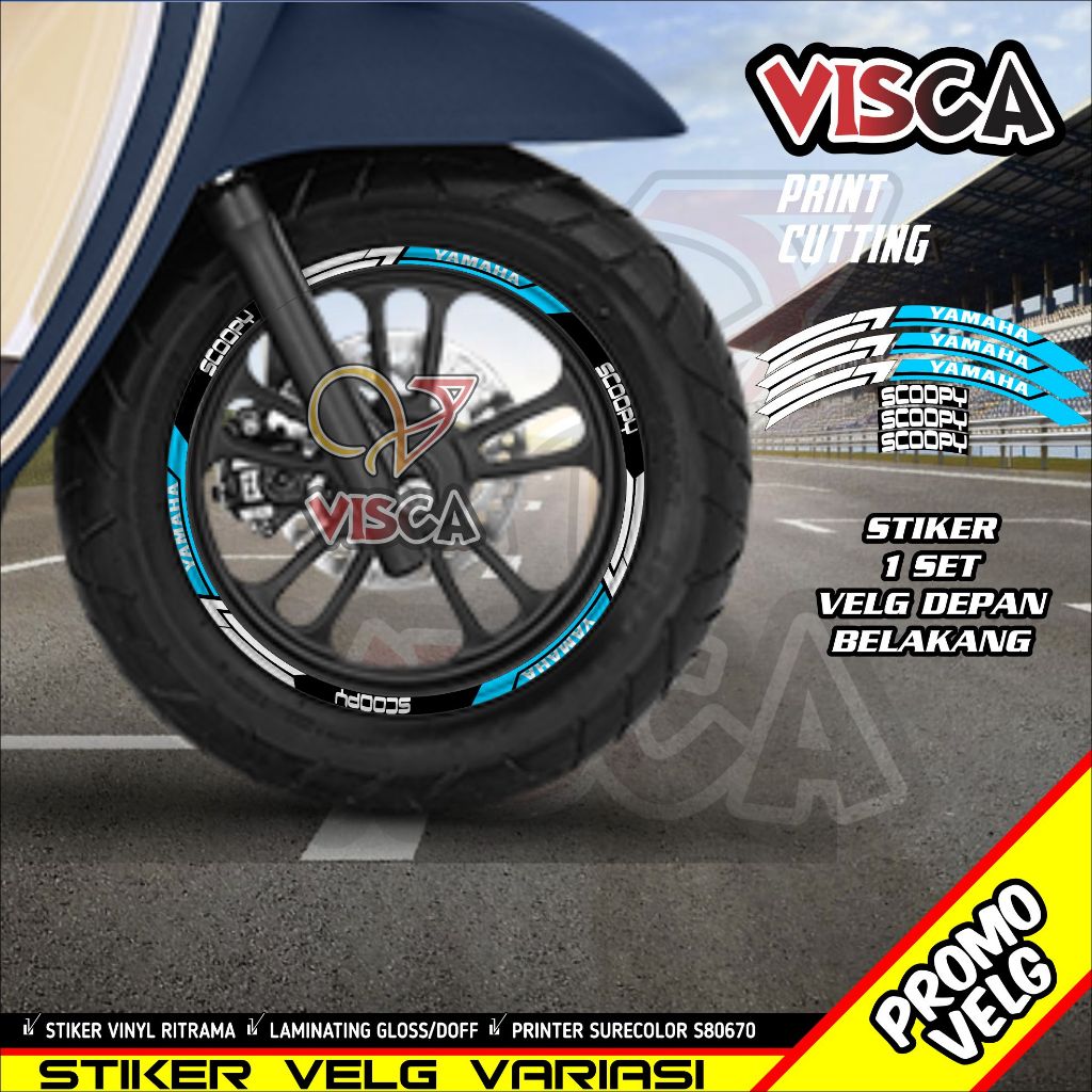 Stiker Velg Scoopy List Velg Motor Stiker Velg Scoopy A05