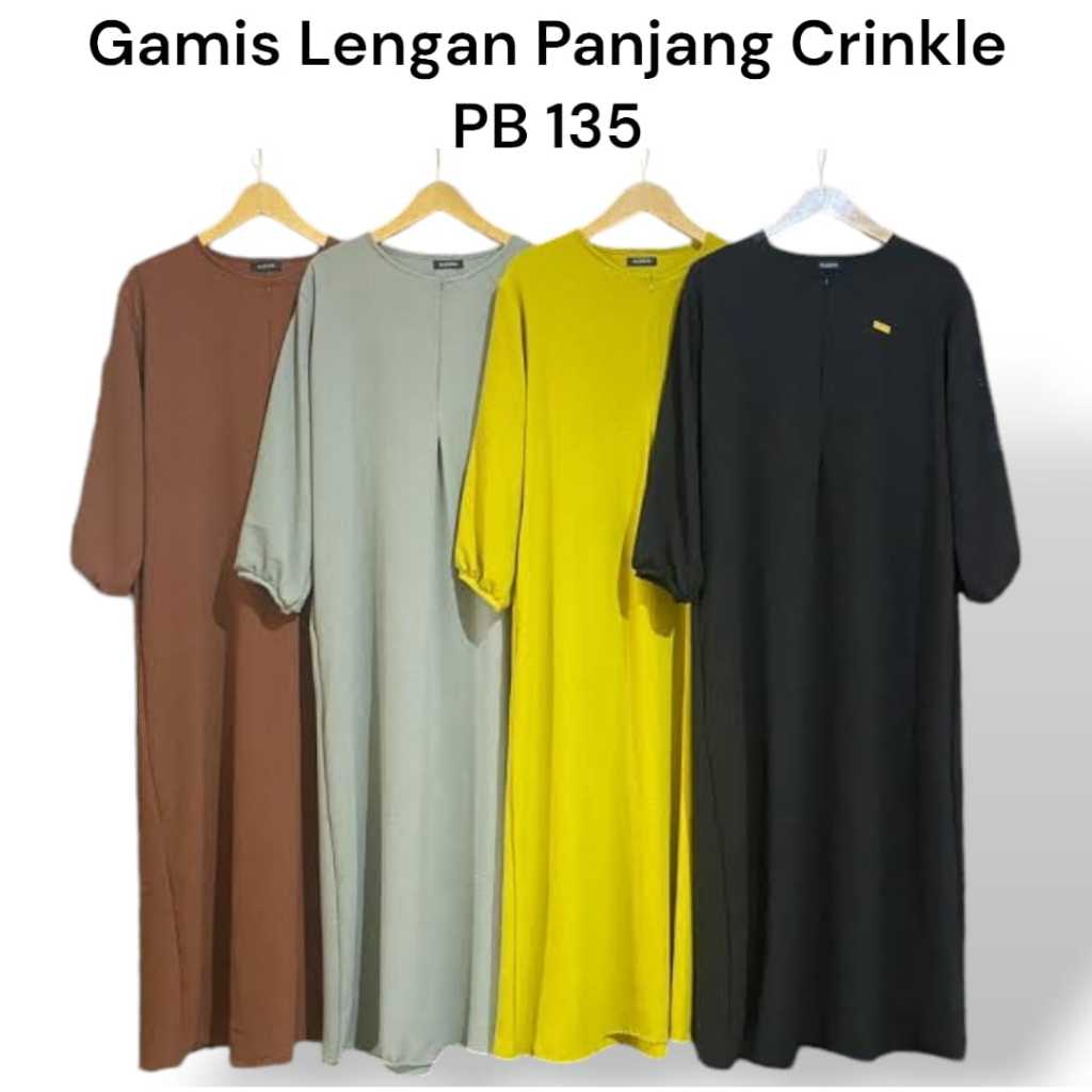 [BUNDLING 3PCS] Gamis Daster Lengan Panjang PB135 Ada Tali Samping