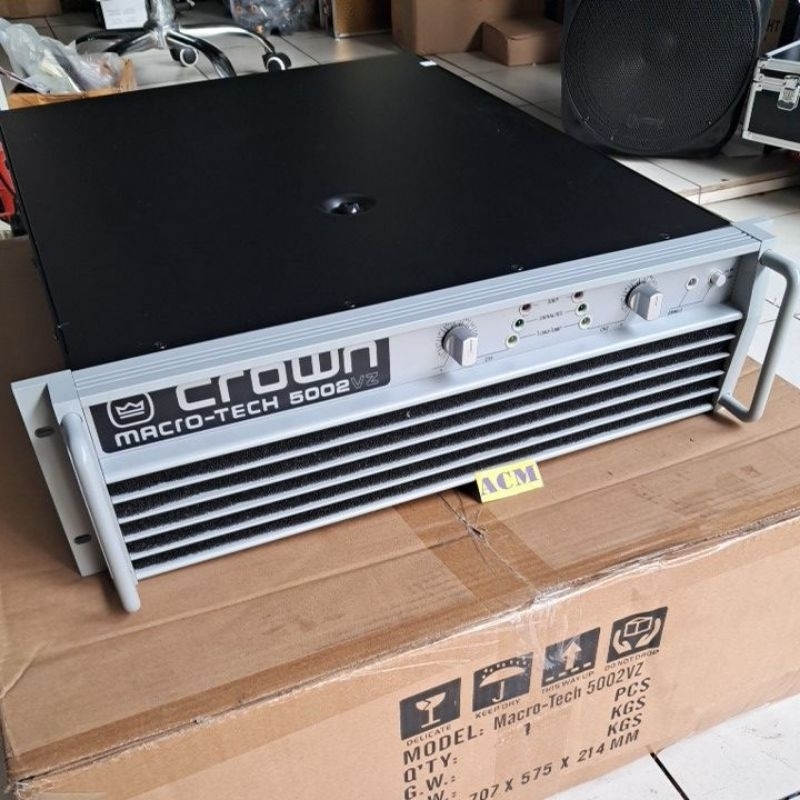 POWER AMPLI CROWN MACRO TECH 5002VZ STEREO 2 CHANNEL 5002 VZ