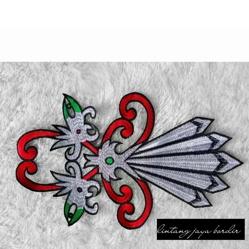 bordir konde motif dayak