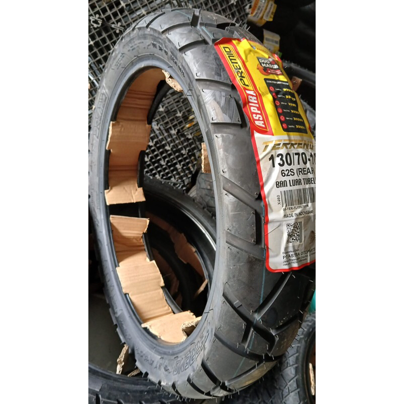 Ban 130 70 17 Aspira Premio Terreno Tubeless Untuk Motor Sport Ban Belakang Ban Aspira Premio Terren