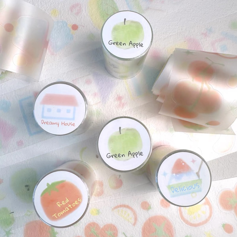 

sticker roll soft background dekorasi journal readystock B1931