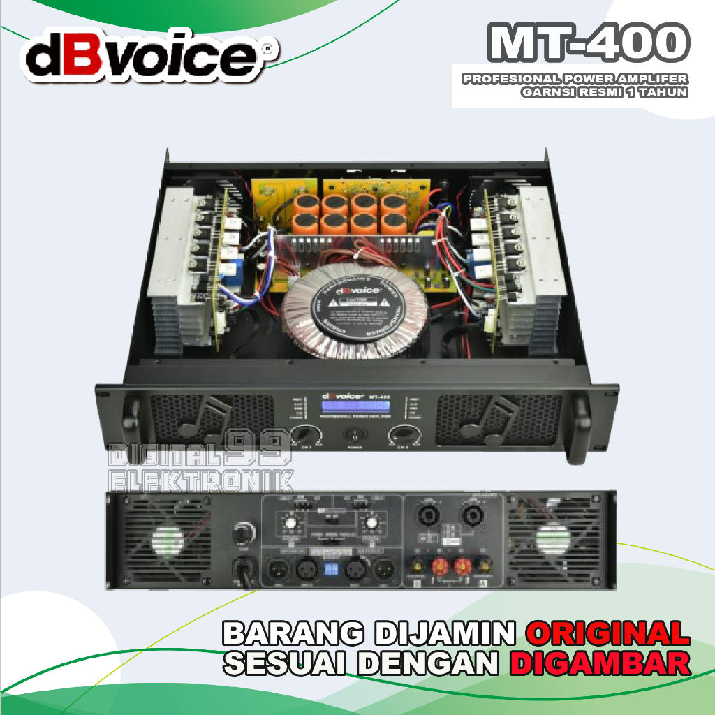 Power Amplifier Class H DB VOICE MT400 | MT 400 | MT-400 Original