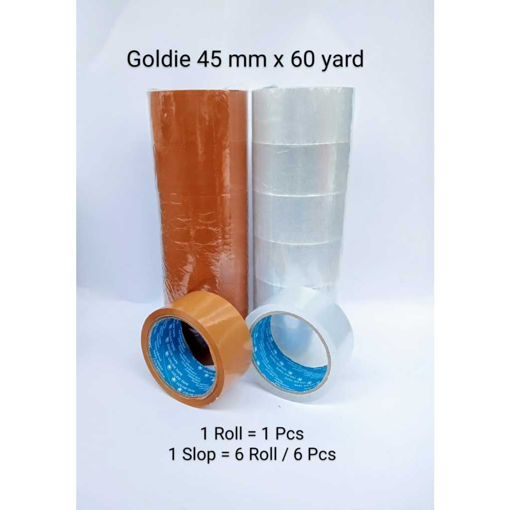 

6 ROLL / 1 SLOOP LAKBAN GOLDIE 60 YARD 2 INCH X 60 YARD MANTAP JIWA